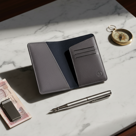 Brown Voyage Leather Passport Holder