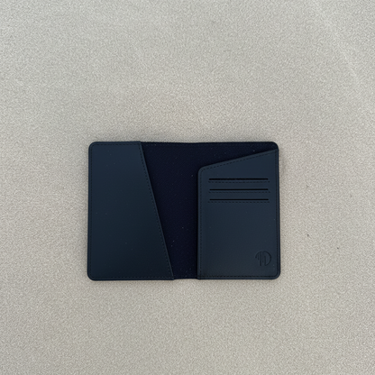 Black Voyage Leather Passport Holder