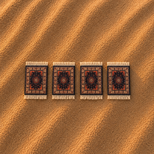 Sultan's Arabesque Carpet Coaster Set of 4