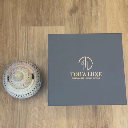Marble Bukhoor Diffuser & Oil Burner – Hand-Carved Luxury Décor UAE