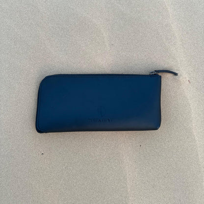 Handcrafted Genuine Leather Zipper Pouch – Black